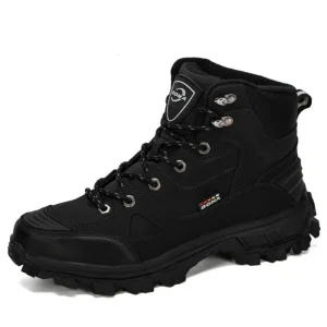 Chaussures de Randonnée Hautes en Cuir pour Hommes