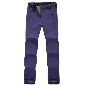 Pantalon d'extérieur en molleton épais pour femme