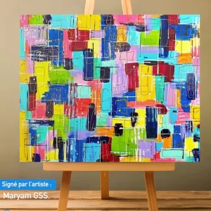 Colors of Life - signé par l'artiste Maryam GSS.