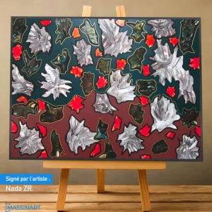 Élégance florale - signé par l'artiste Nada ZR.